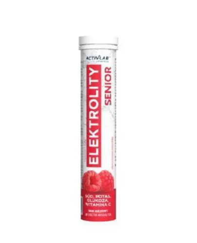Activlab Elektrolity Senior smak malinowy, tabletki musujące, 20 sztuk zdjęcie