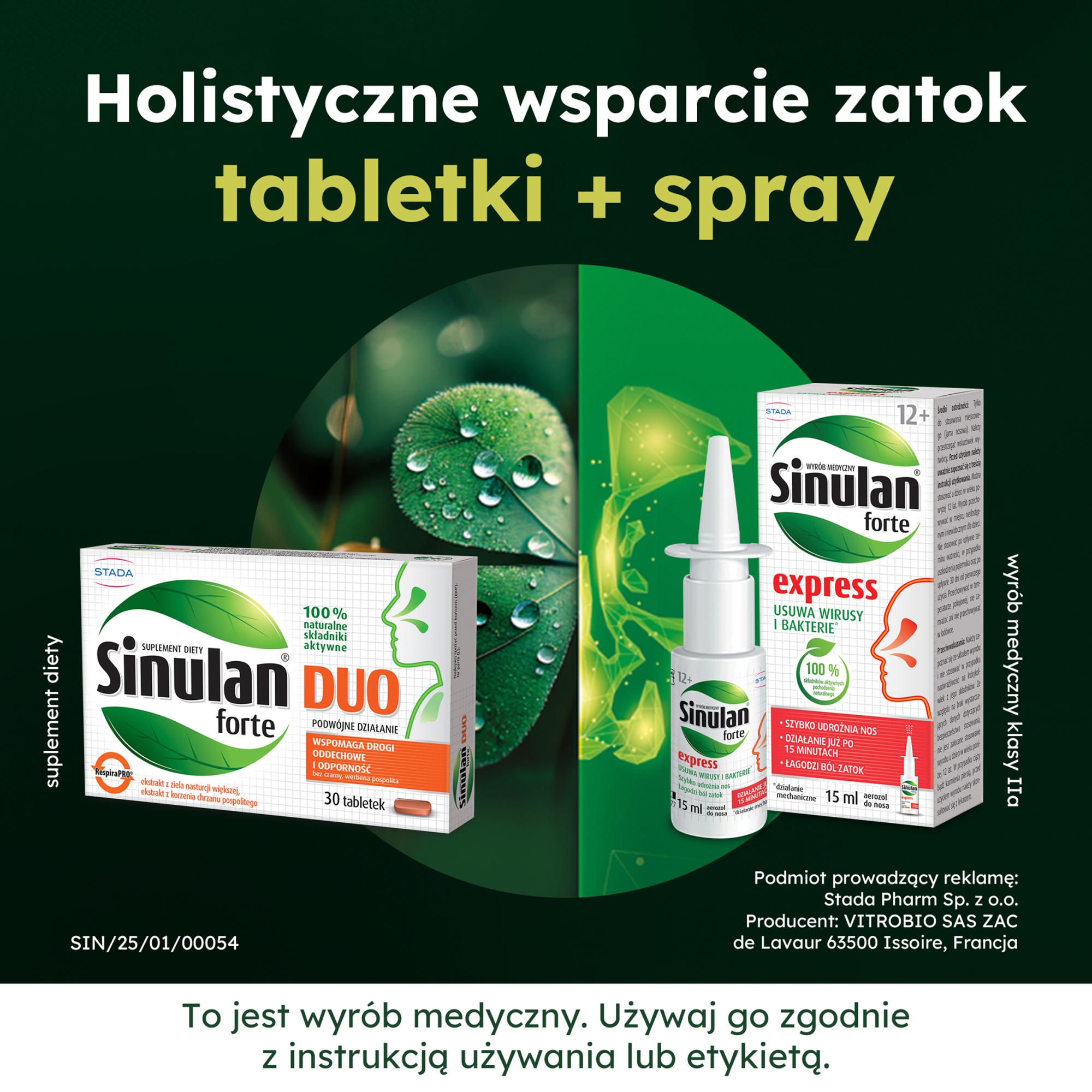 Sinulan Duo Forte 60 tabletek