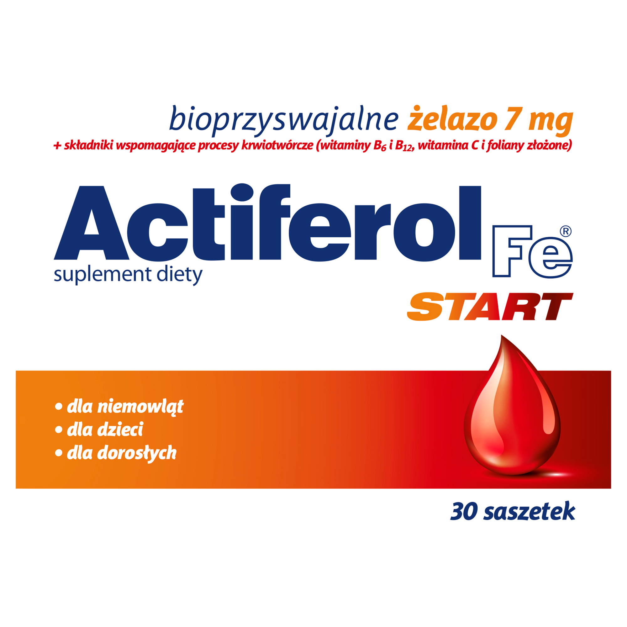 ACTIFEROL FE START 7 mg - 30 sasz. zdjęcie