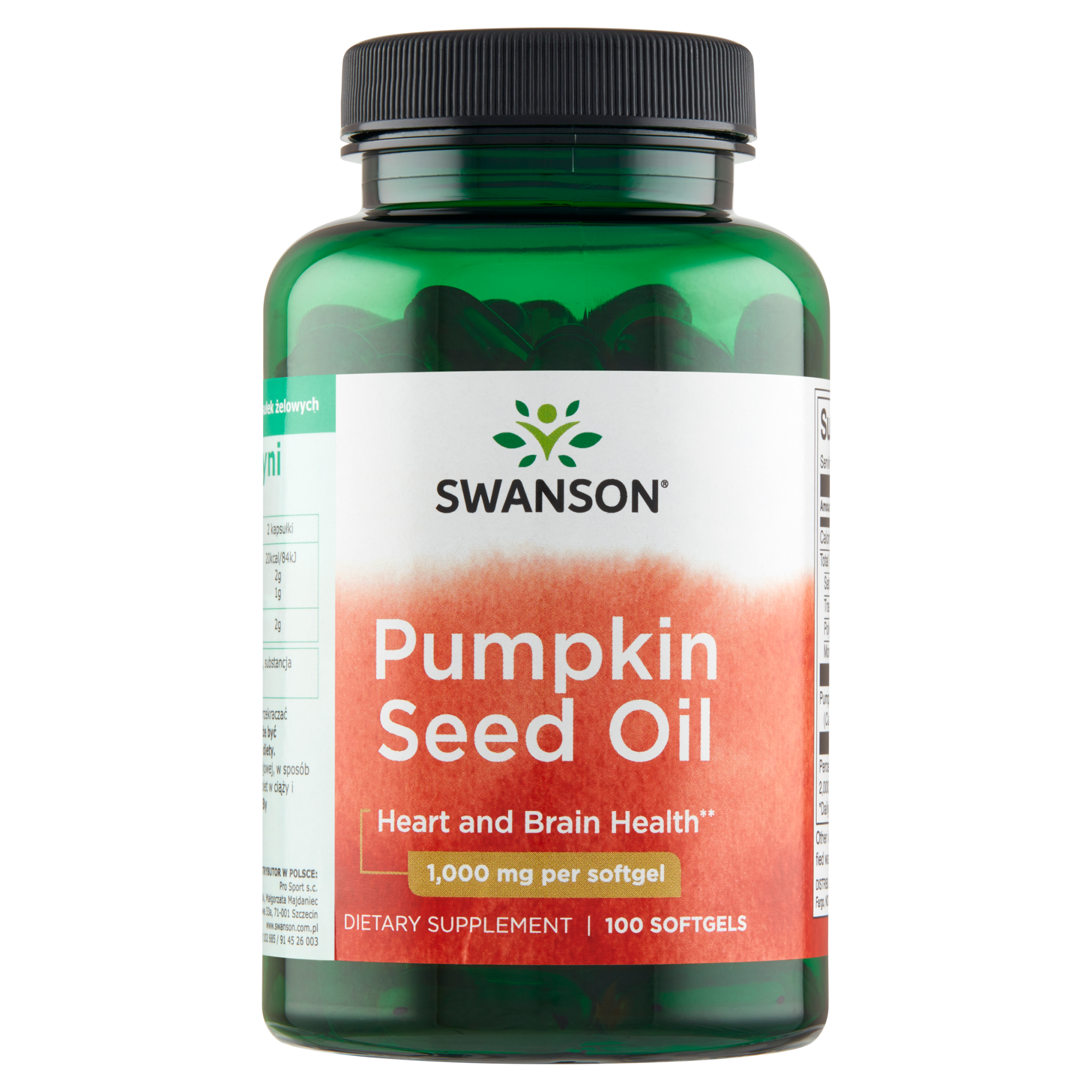 Swanson Pumpkin Seed Oil 1000 mg 100 kapsułek zdjęcie