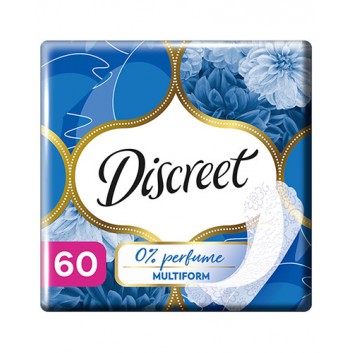 Discreet 0% Perfume Multiform Wkładki higieniczne, 60 sztuk