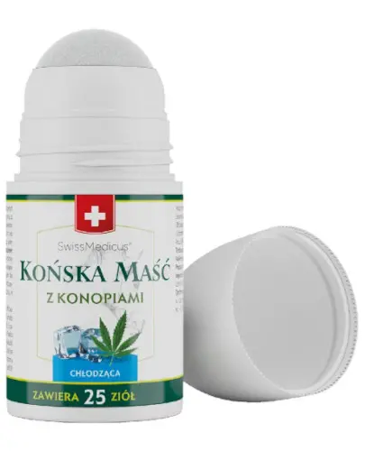 SwissMedicus końska maść z konopiami chłodząca roll-on 90 ml zdjęcie