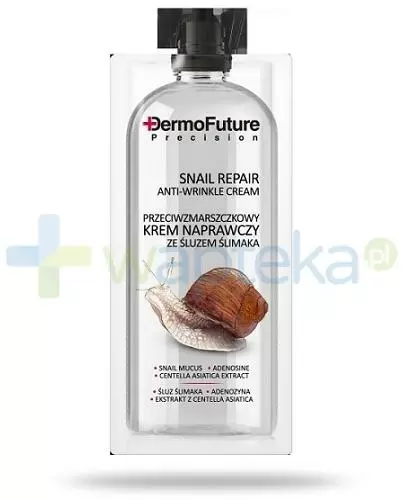 DermoFuture przeciwzmarszczkowy krem naprawczy ze śluzem ślimaka 12 ml zdjęcie