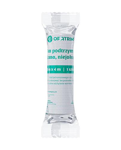 Opatrim Opaska podtrzymująca niejałowa dziana 10 cm x 4 m, 1 sztuka zdjęcie