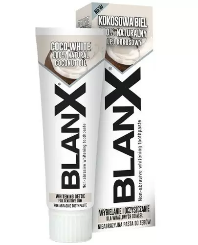 BlanX Coco White wybielająca pasta do zębów z olejem kokosowym 75 ml zdjęcie