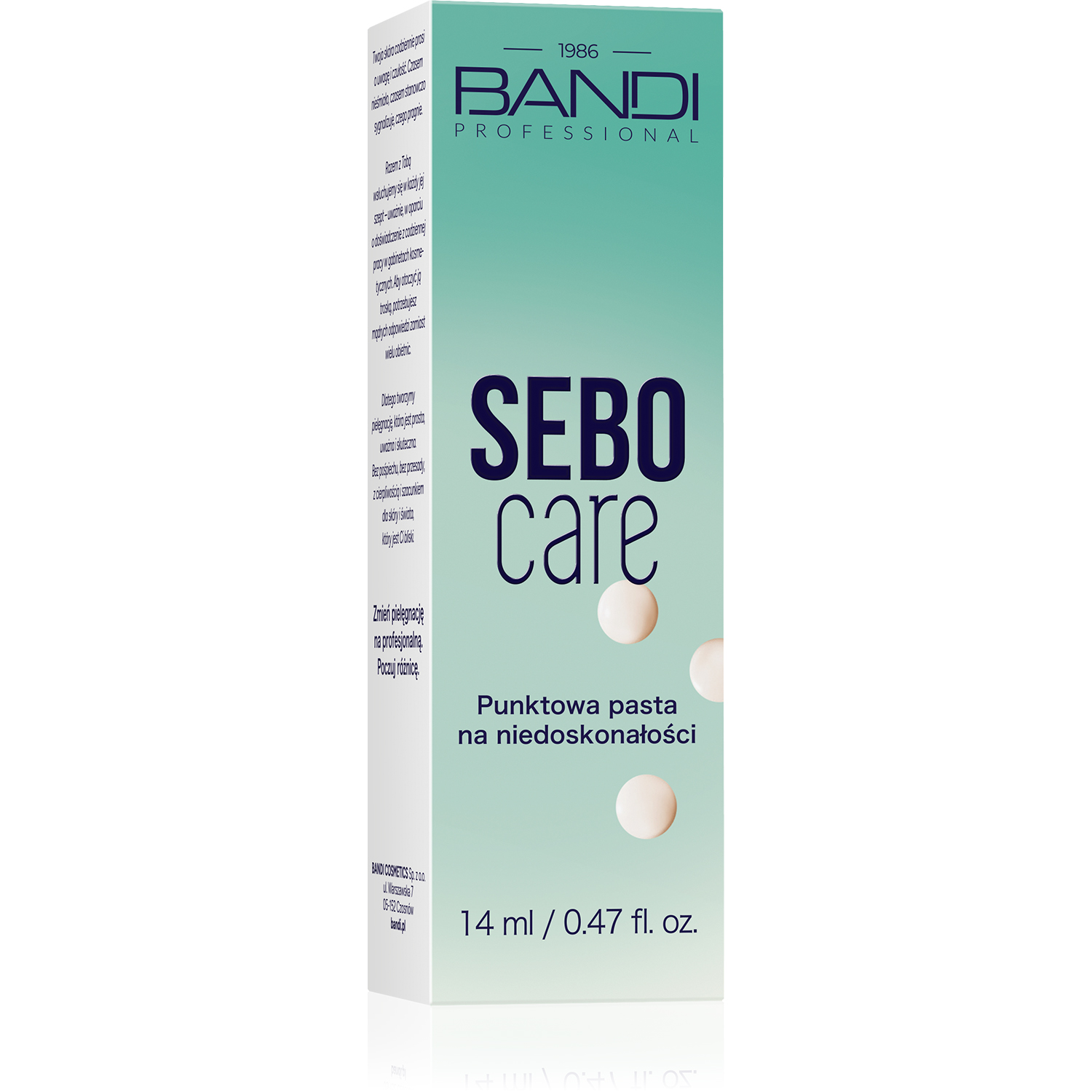 Bandi Sebo Care Punktowa pasta na niedoskonałości, 14 ml