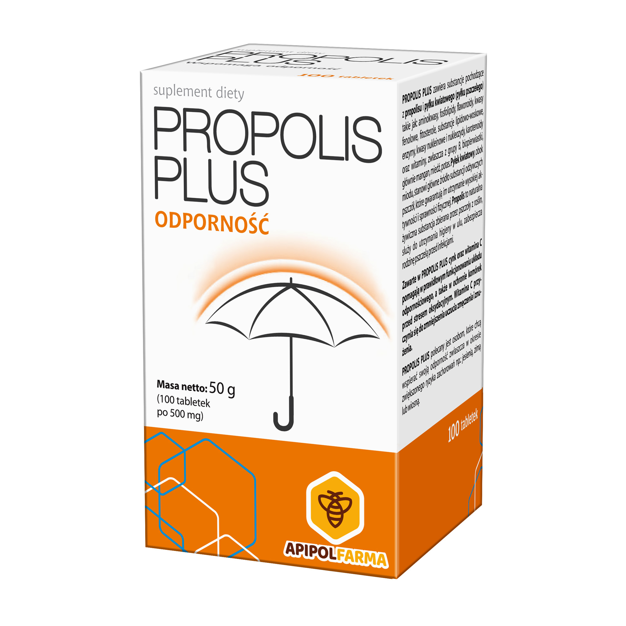 FARMINA Propolis Plus - 100 tabl. - odporność - cena, opinie, właściwości zdjęcie