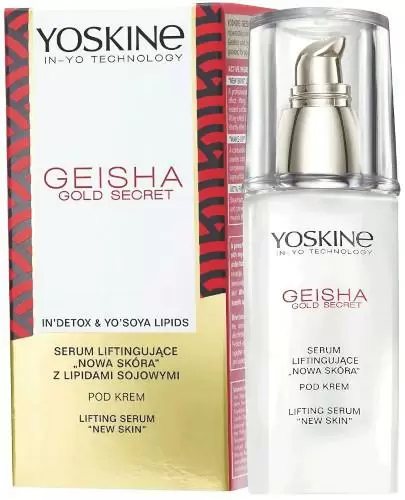 Yoskine Geisha Gold Secret serum liftingujące z lipidami sojowymi 30 ml zdjęcie