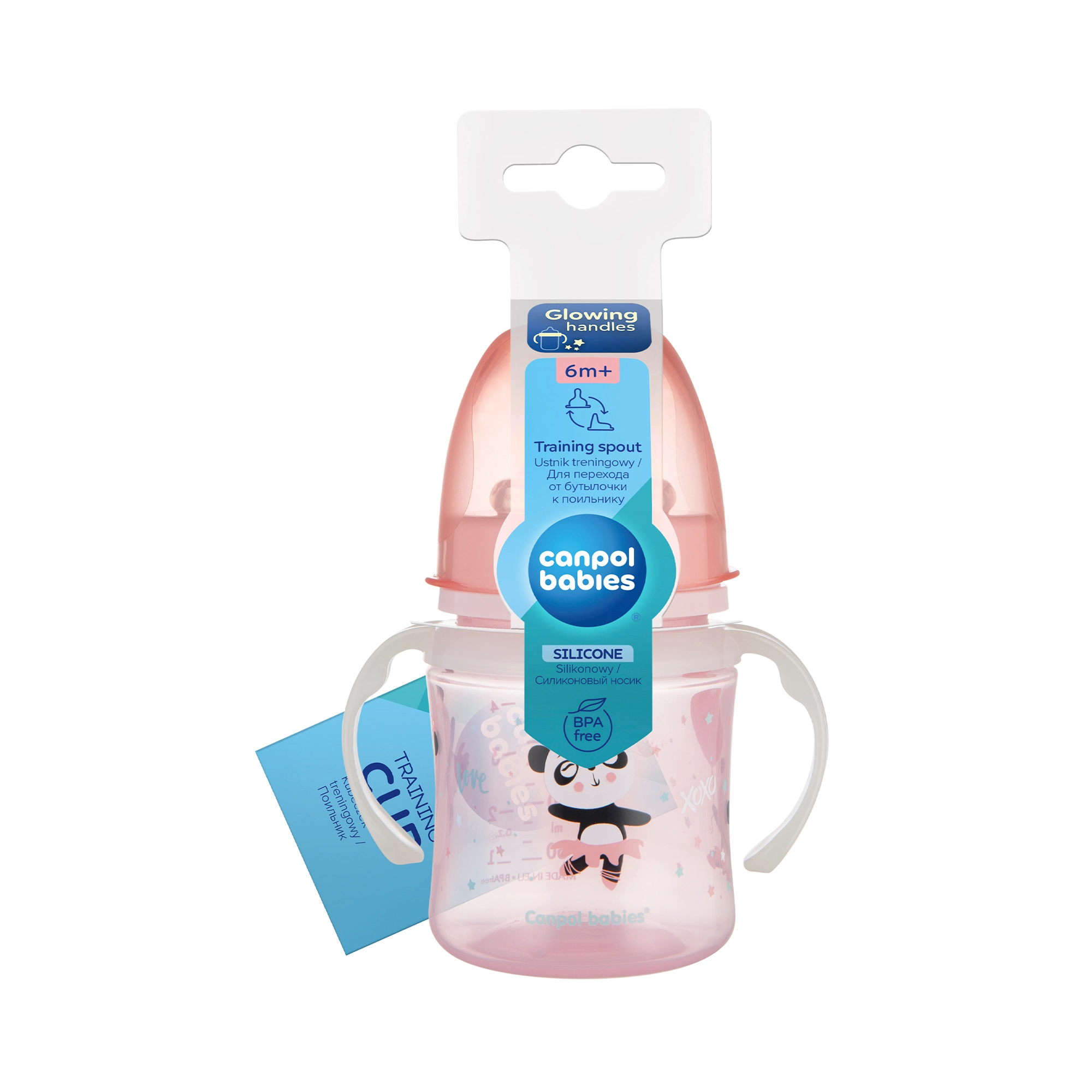 Canpol Babies EasyStart Sweet Fun kubek treningowy różowy 120 ml [35/207] zdjęcie