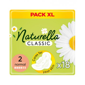 Naturella Classic Normal Podpaski ze skrzydełkami, 18 sztuk
