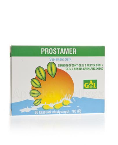 Prostamer olej z pestek dyni + olej z rekina 700mg 60 kapsułek zdjęcie