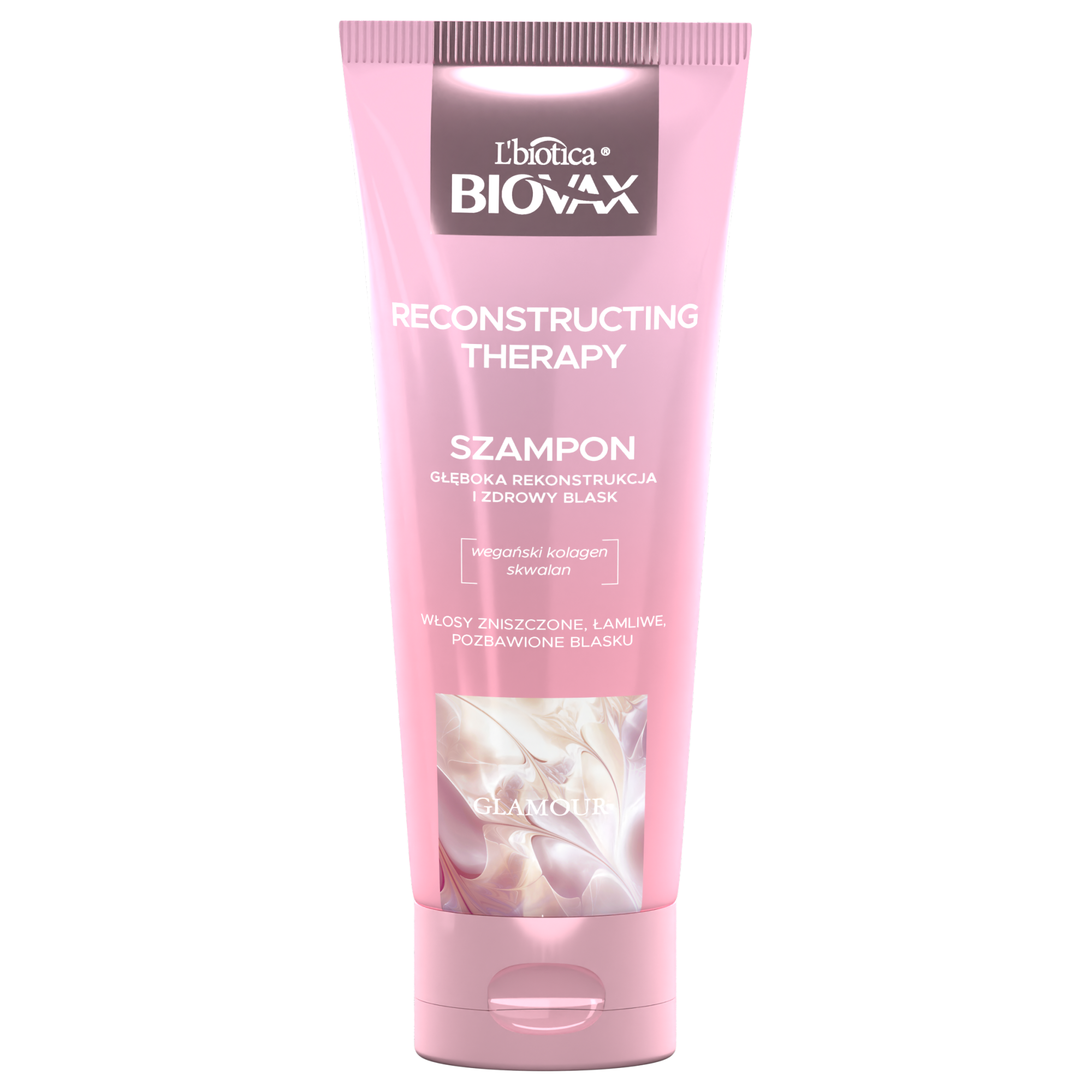L'biotica Biovax Glamour Recontructing Therapy Szampon do włosów, 200 ml zdjęcie