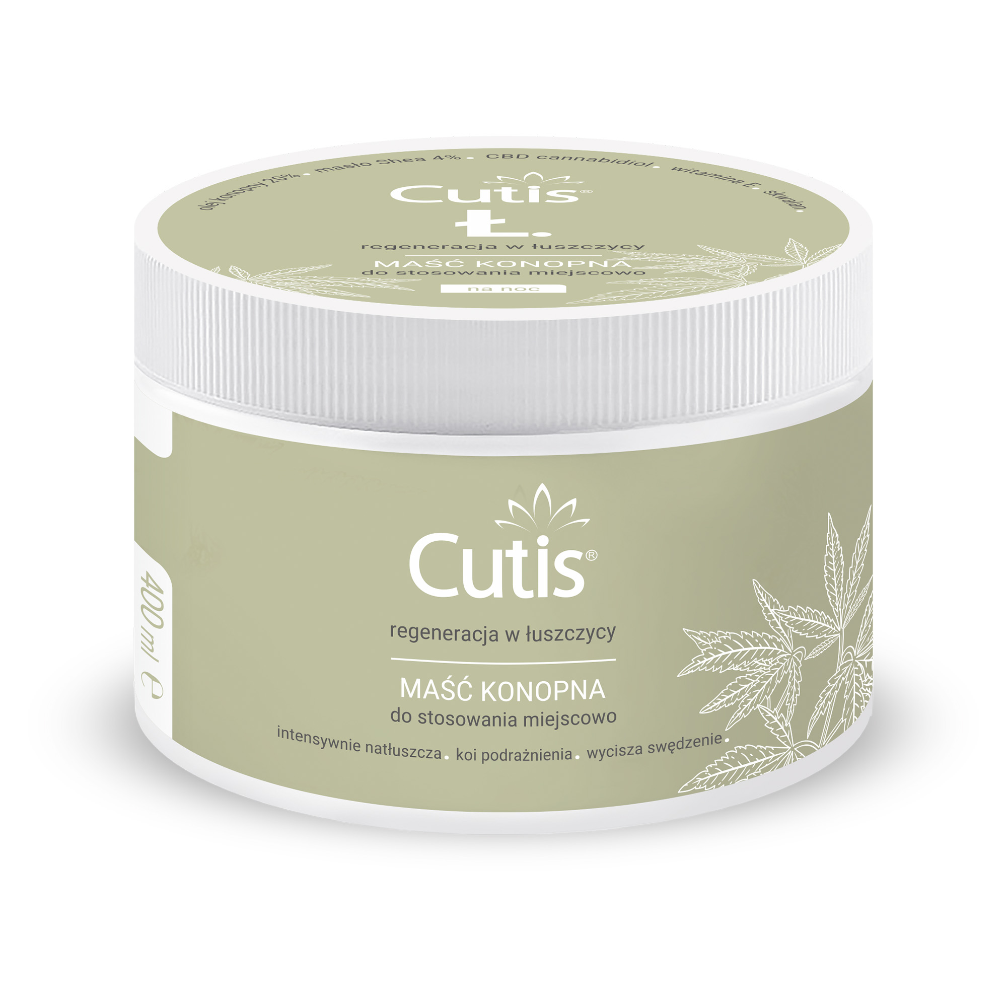 Cutis Ł-ŁUSZCZYCA maść konopna 20% + CBD, 400 ml zdjęcie