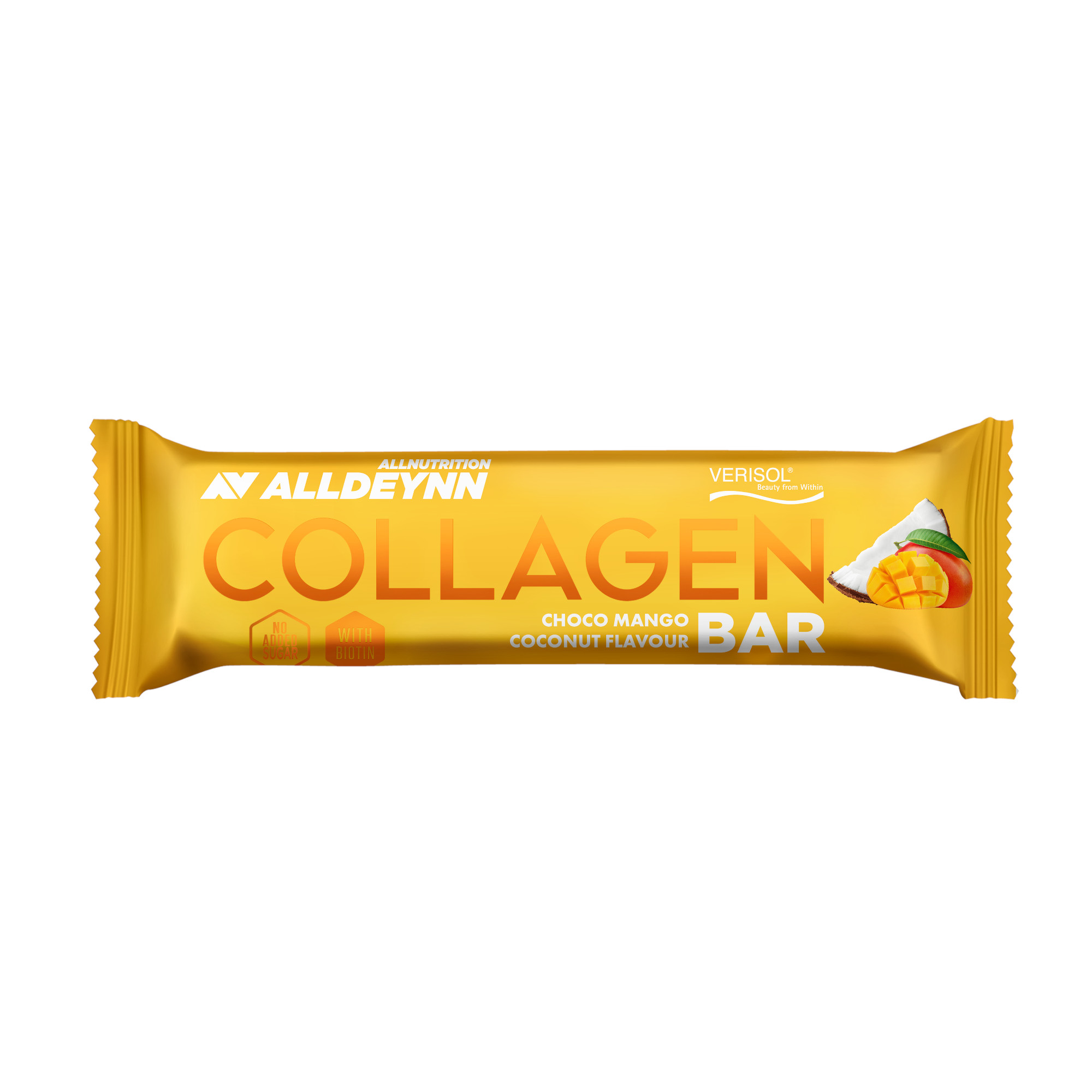 Alldeynn, Collagen Bar Choco Mango Coconut Flavour, baton, 40 g zdjęcie