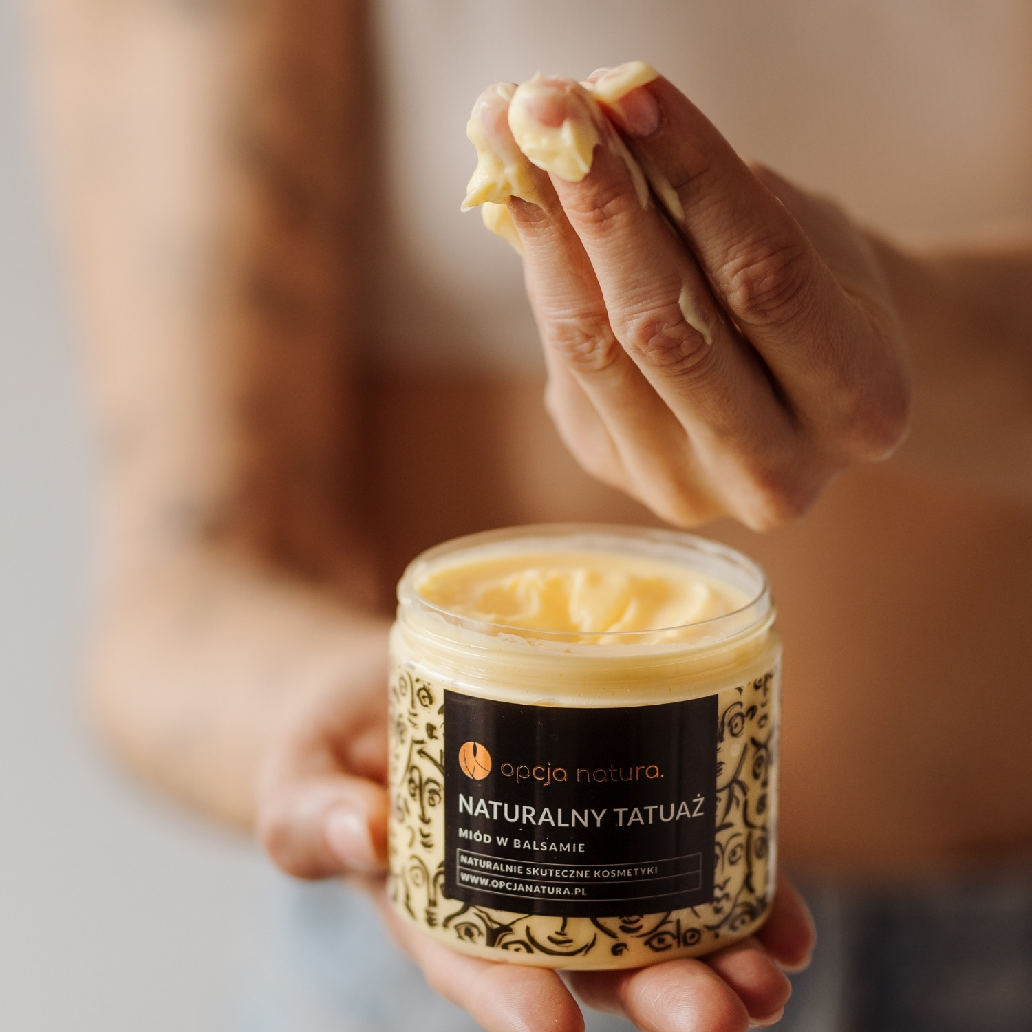 Opcja Natura Naturalny Tatuaż Miód w balsamie, 200 ml
