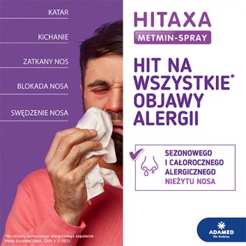 Hitaxa Metmin-Spray 50 mikrogramów/dawkę aerozol do nosa 140 dawek