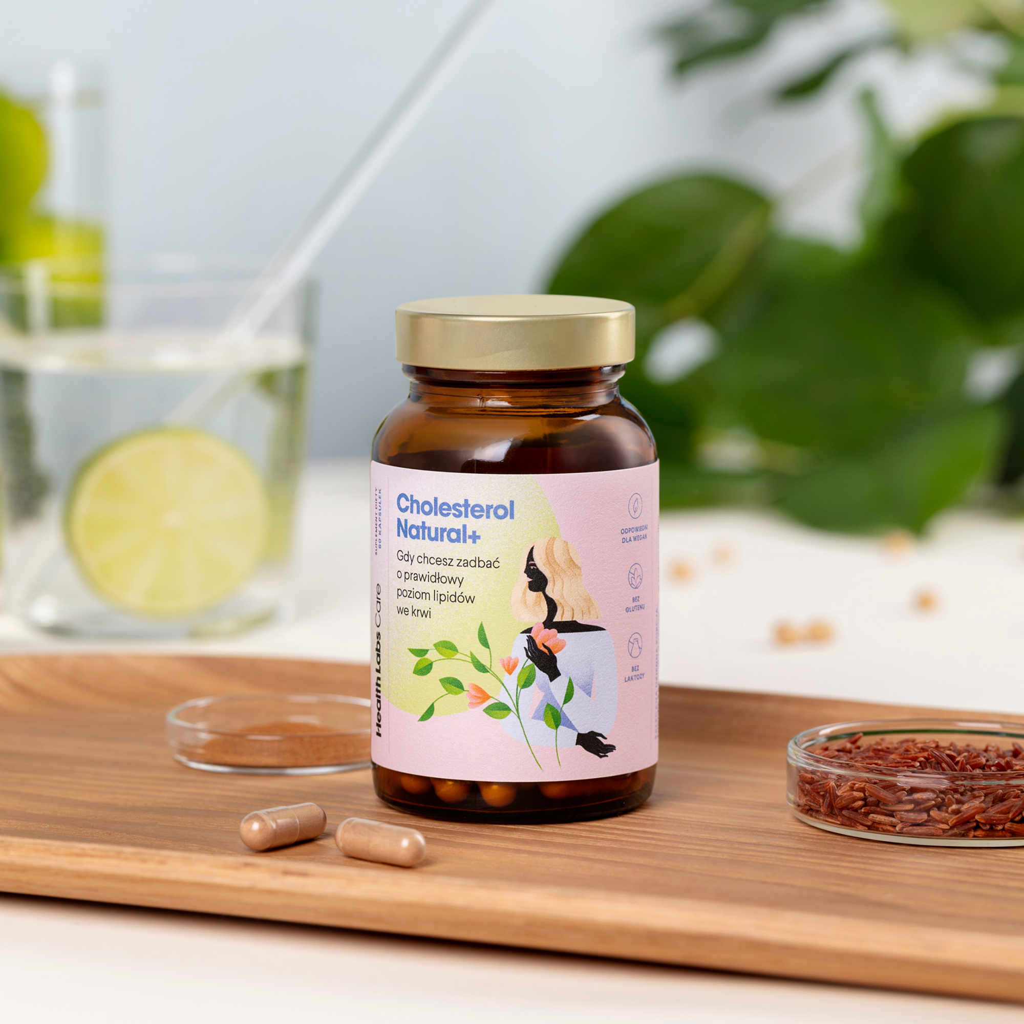 Health Labs Care, Cholesterol Natural+, kapsułki, 60 sztuk