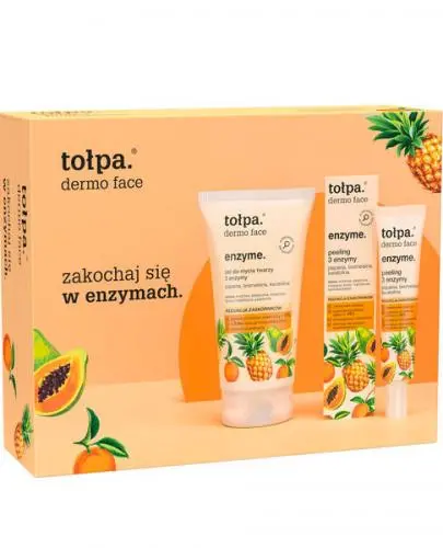 Zestaw Tołpa Dermo Enzyme 3 Enzymy Żel do mycia twarzy 150 ml + Peeling 40 ml zdjęcie