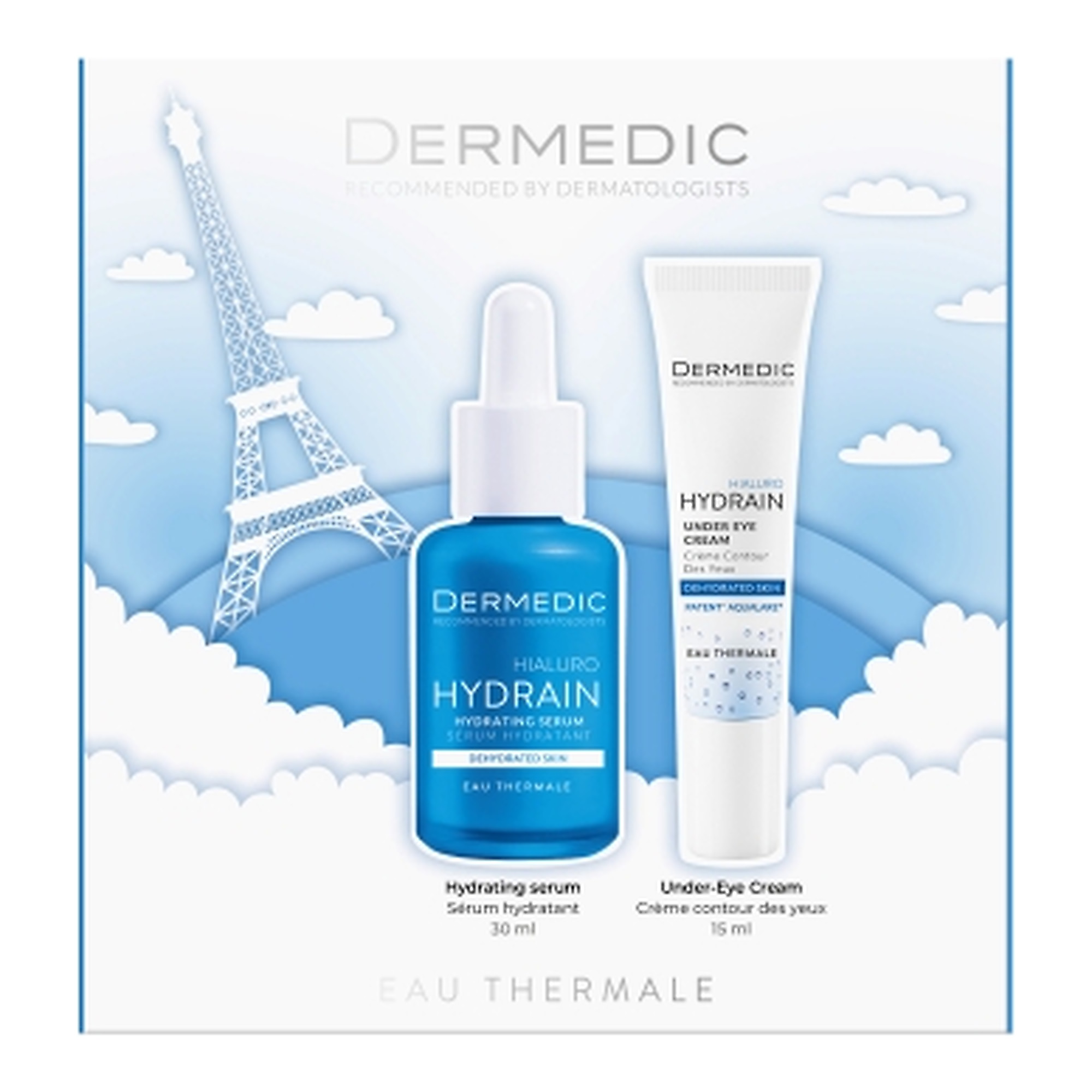 Dermedic Hydrain Zestaw Serum nawadniające, 30 ml + Krem pod oczy, 15 ml zdjęcie