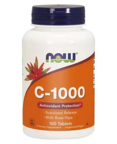 Now Foods C-1000 z dzika różą 100 tabletek zdjęcie