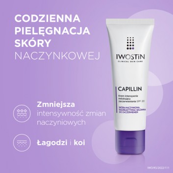 IWOSTIN CAPILLIN Krem intensywnie redukujący zaczerwienienia SPF20 - 40 ml