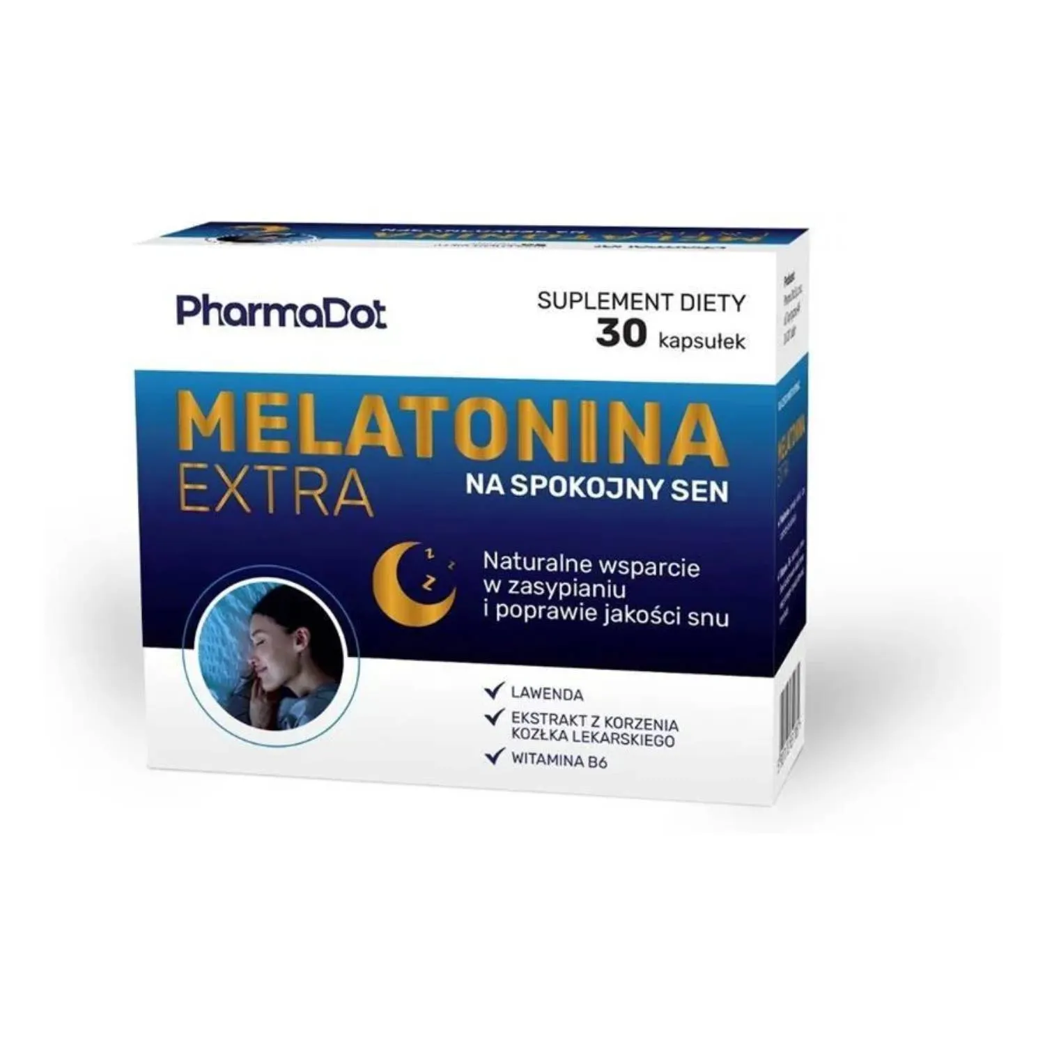 Melatonina Extra, kapsułki, 30 sztuk  zdjęcie