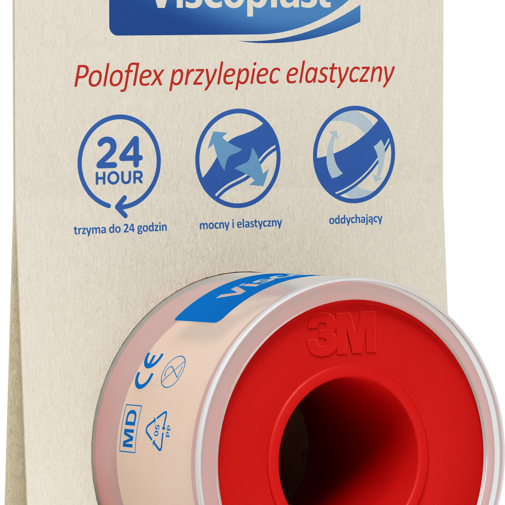 Viscoplast Poloflex przylepiec elastyczny 4,2 m x 25 mm 1 sztuka