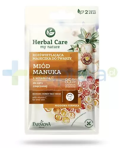 Farmona Herbal Care Miód Manuka z witaminą C maseczka rozświetlająca 2x 5 ml zdjęcie