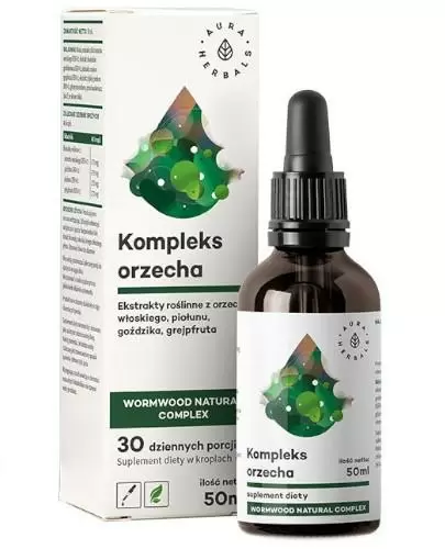 Aura Herbals Kompleks orzecha Wormwood Natural Complex krople 50 ml zdjęcie