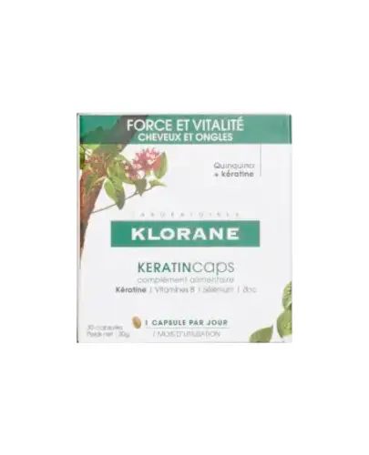 Klorane Keratincaps 30 kapsułek zdjęcie