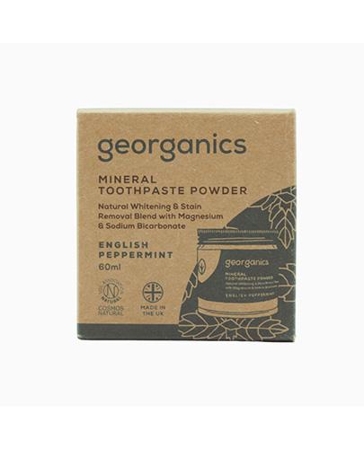 Georganics, Proszek do czyszczenia zębów, English Peppermint, 60 ml zdjęcie