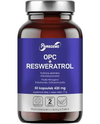 Panaseus OPC + Resweratrol 50 kapsułek zdjęcie