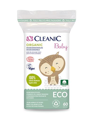 CLEANIC BABY ECO biodegradowalne płatki dla niemowląt i dzieci 60 szt. zdjęcie