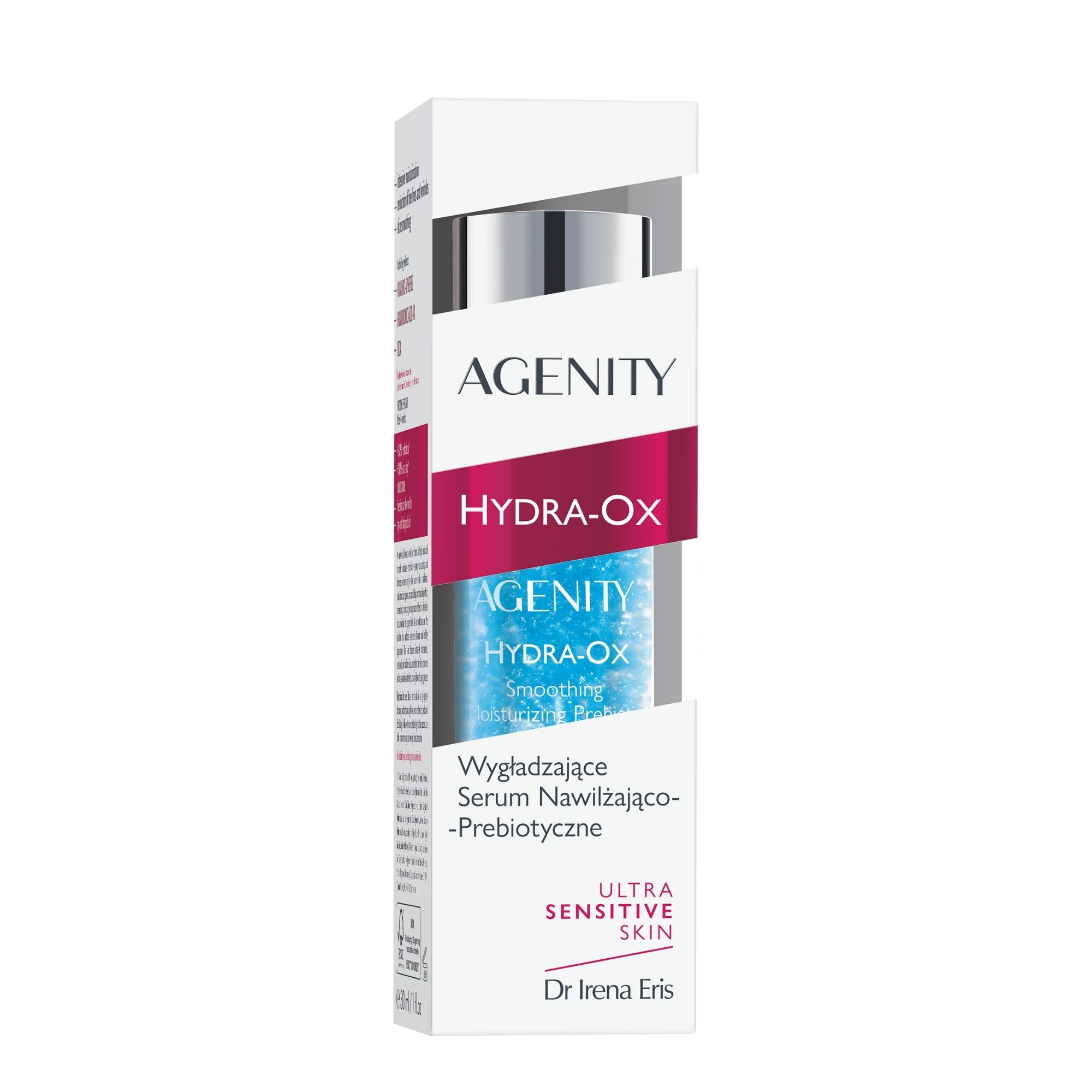 Agenity Hydra-Ox, Wygładzające serum nawilżająco-prebiotyczne, 30 ml
