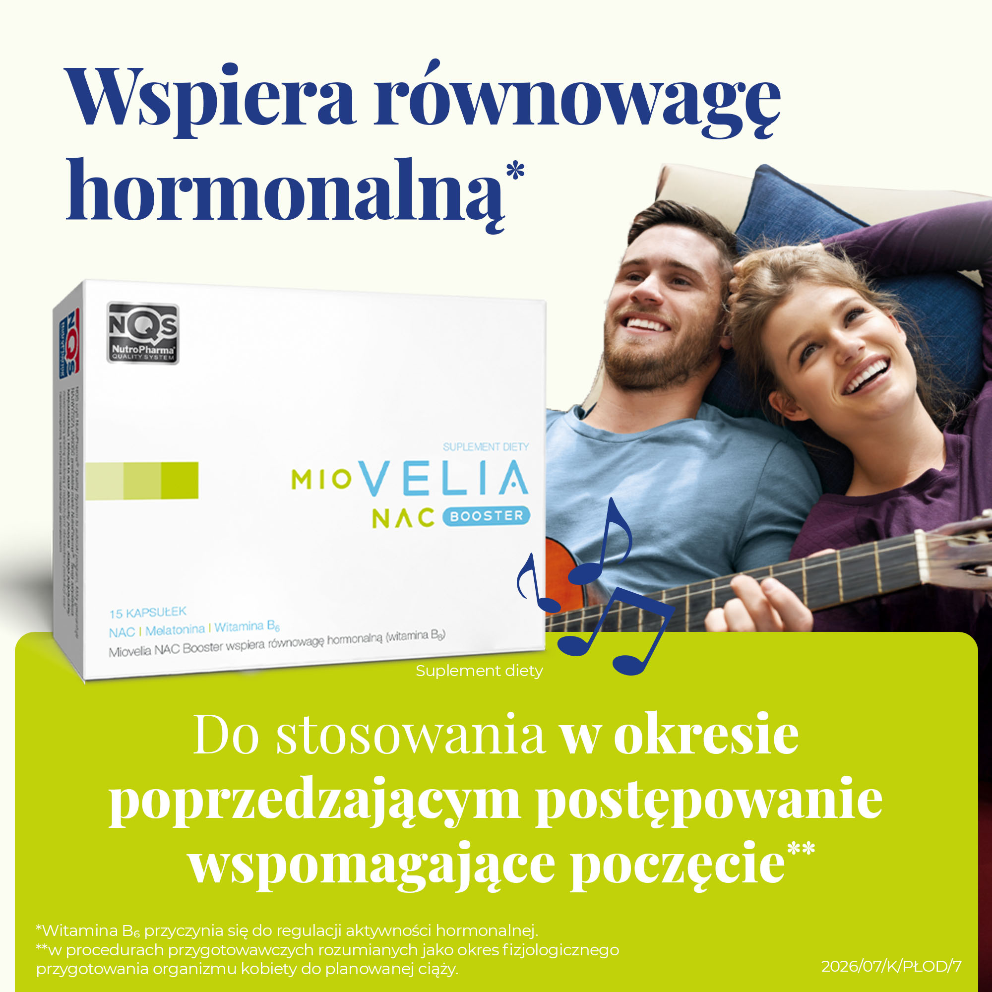 Miovelia NAC Booster, kapsułki twarde, 15 sztuk