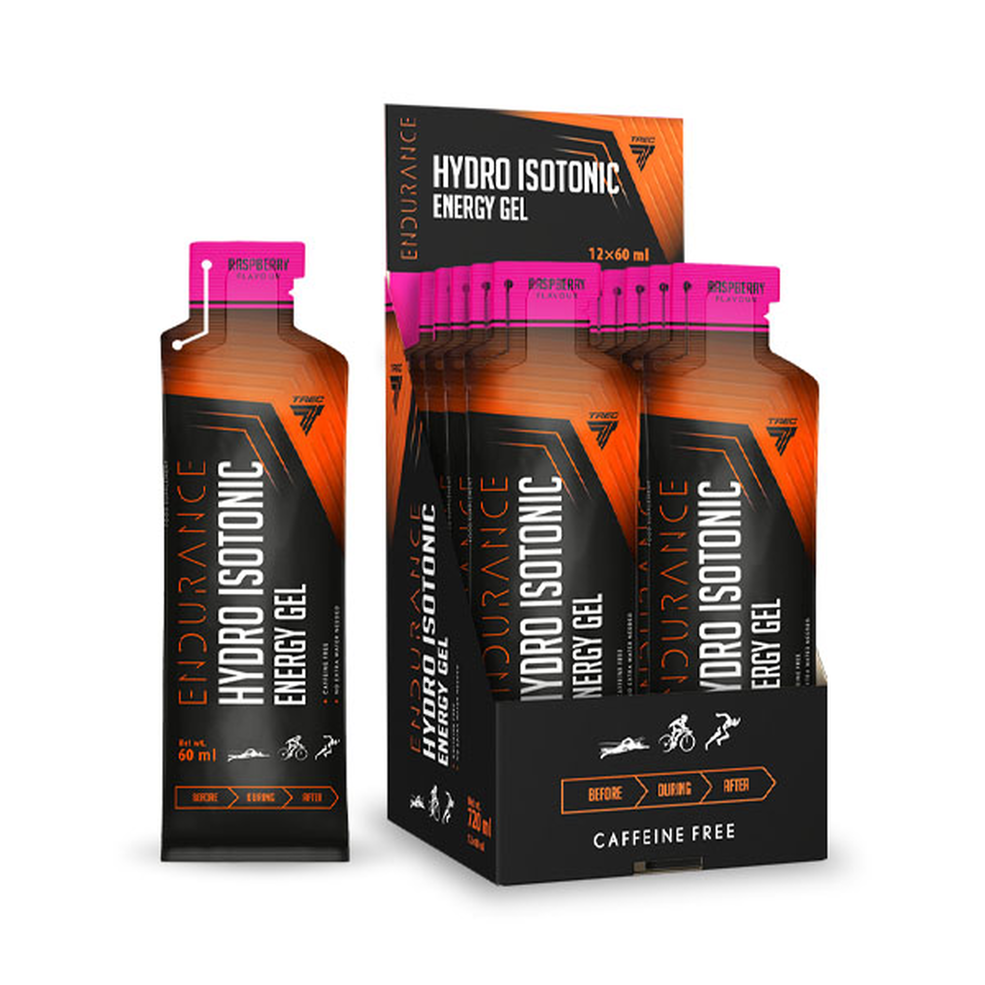 Trec Endurtance Hydro Isotonic Energy Gel Raspberry, płyn, 60 ml