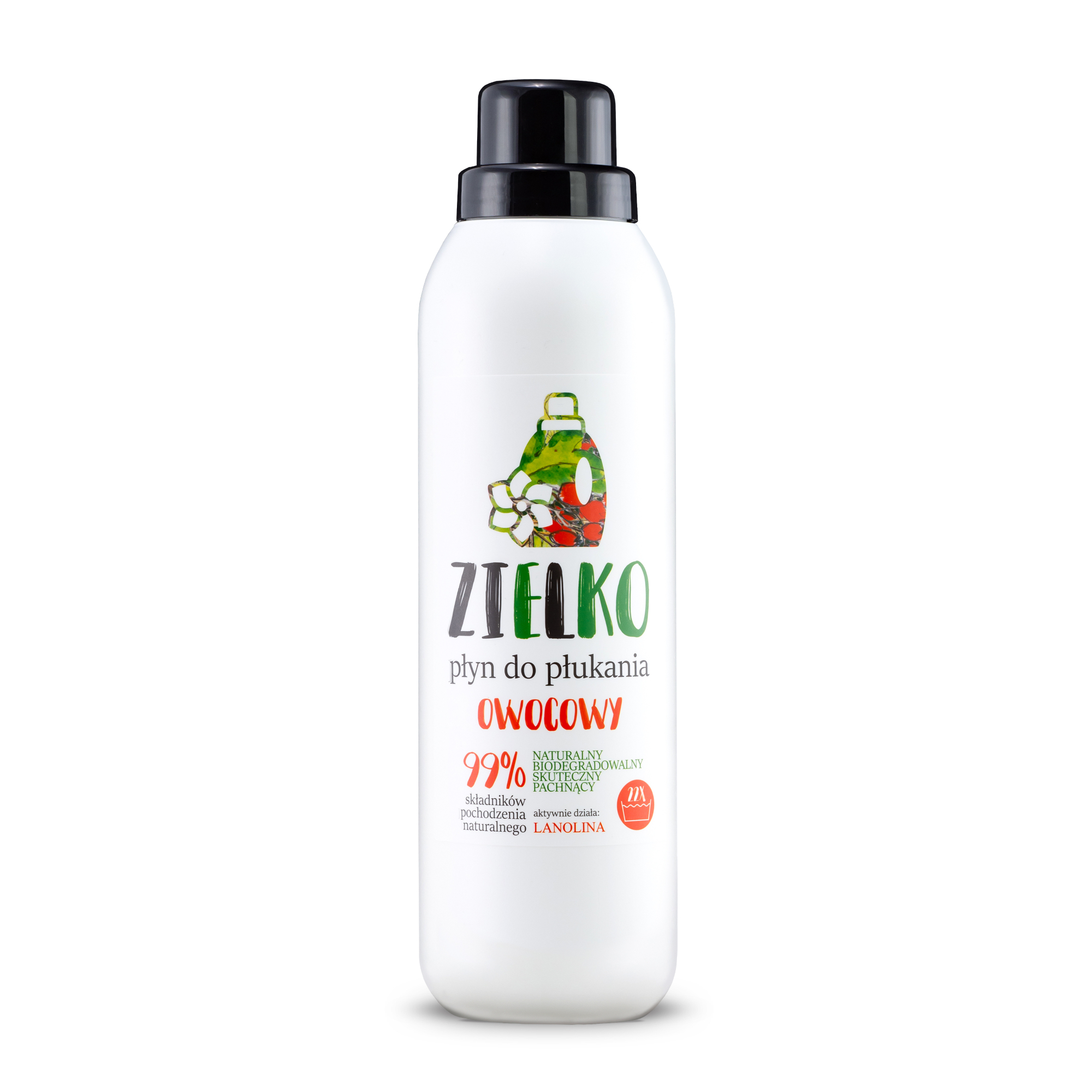 Zielko, Płyn do płukania Owocowy, 1000 ml zdjęcie