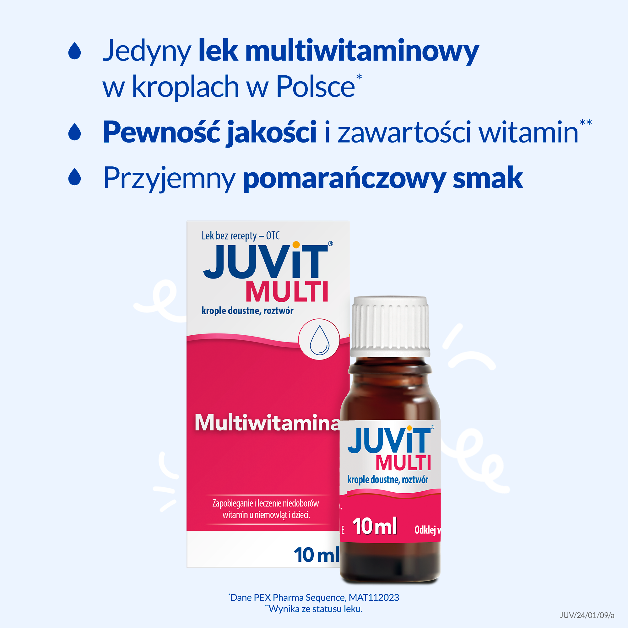 Juvit Multi, krople doustne, roztwór, 10 ml