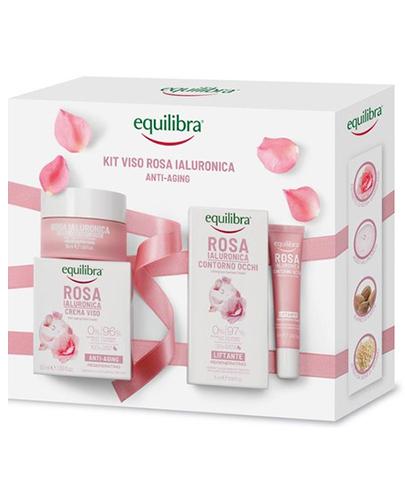 Equilibra Zestaw Różany z kwasem hialuronowym Różany Krem, 50 ml + Krem liftingujący pod oczy, 15 ml zdjęcie