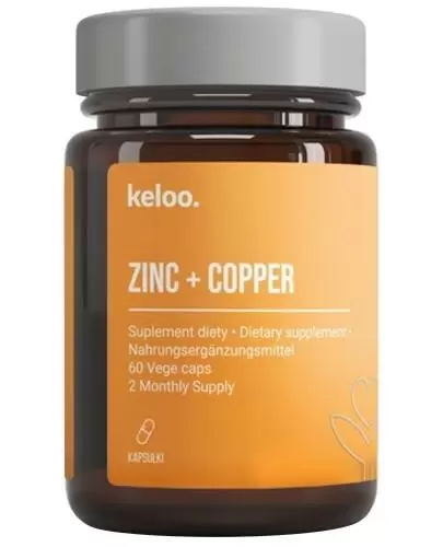 Keloo Zinc + Copper (cynk + miedź) 60 kapsułek zdjęcie