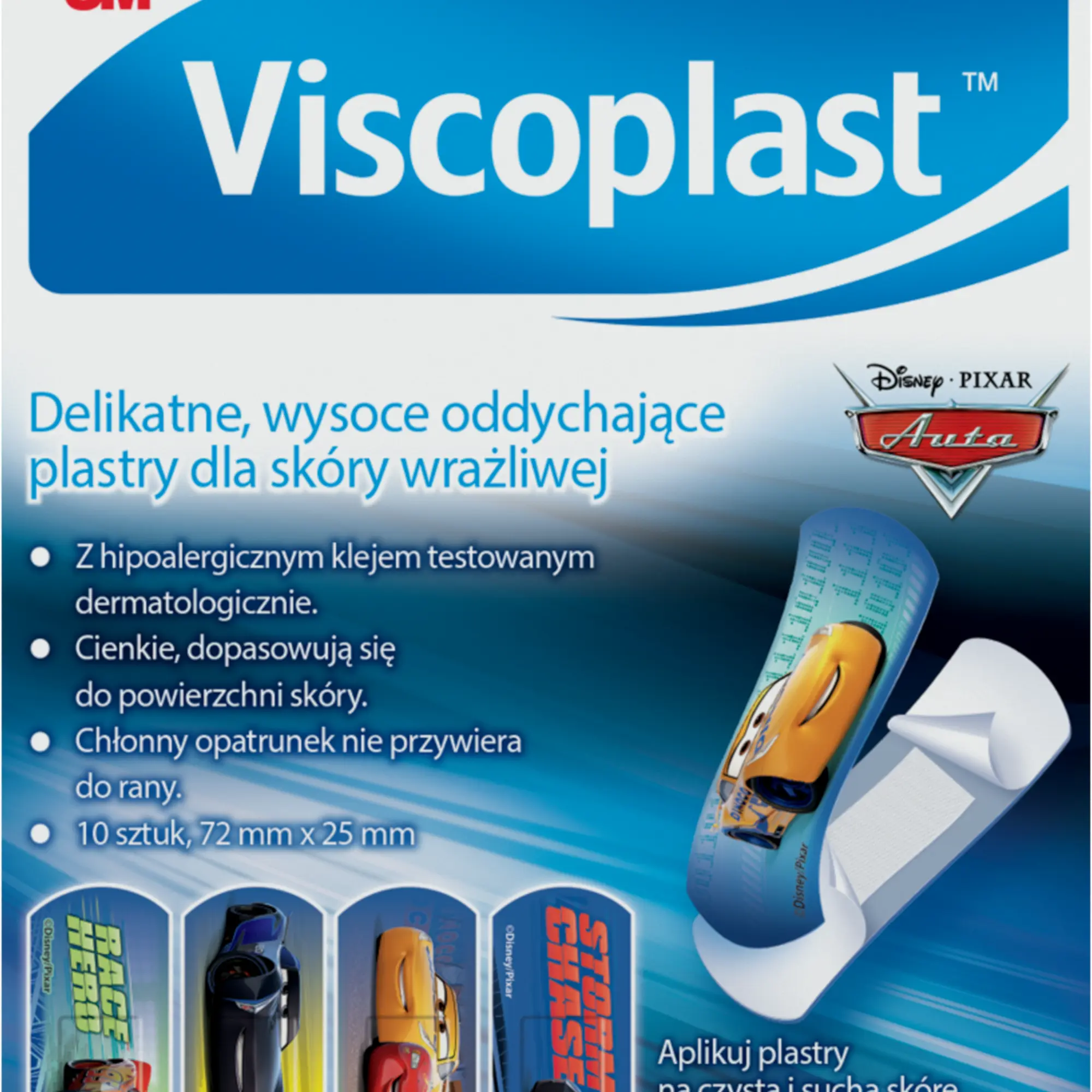 Viscoplast plastry Auta 10 sztuk