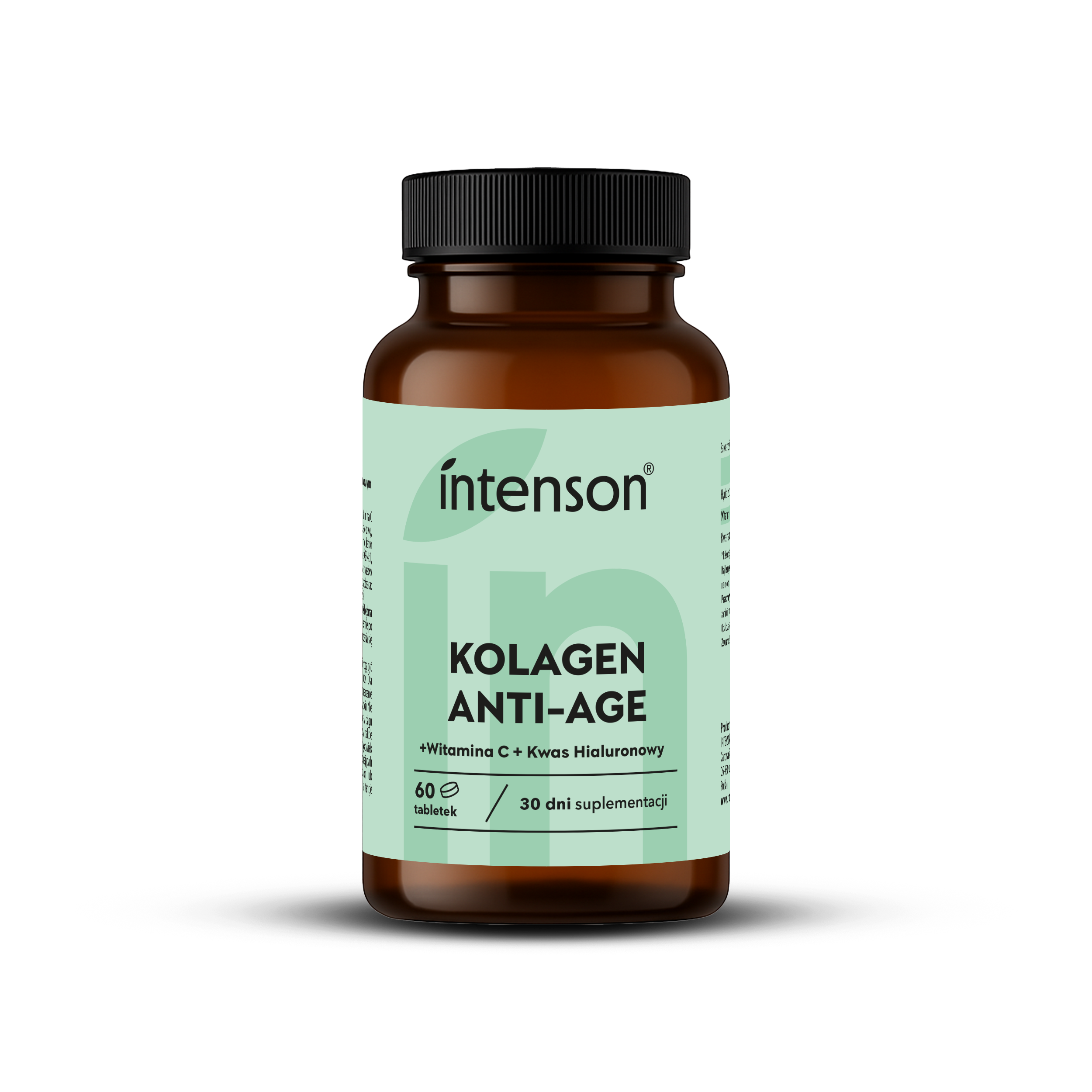 Intenson Kolagen + Hialuron + Wit C Anti-age 60 tabletek zdjęcie