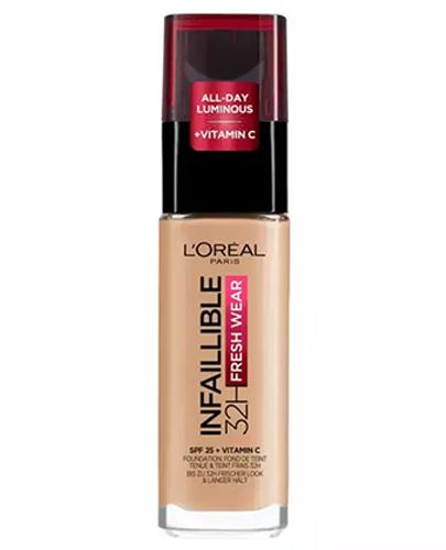 L'Oreal Infaillible 32h Długotrwały podkład do twarzy Golden Sand 200, 30 ml, cena, opinie, skład zdjęcie