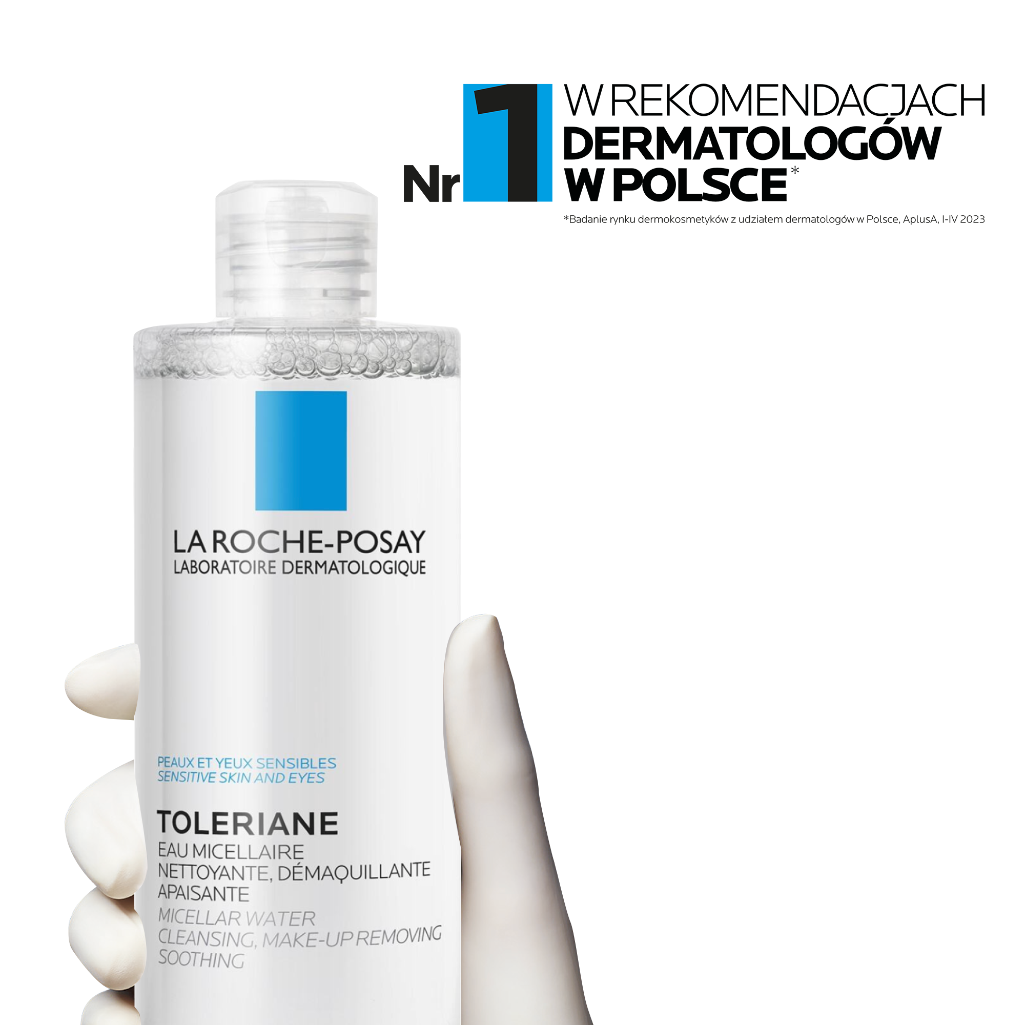 LA ROCHE-POSAY Eau Micellaire Toleriane, płyn micelarny dla skóry wrażliwej, 400 ml