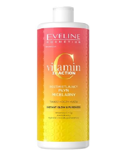 EVELINE COSMETICS Vitamin C 3x Action Rozświetlający płyn micelarny, 500 ml zdjęcie