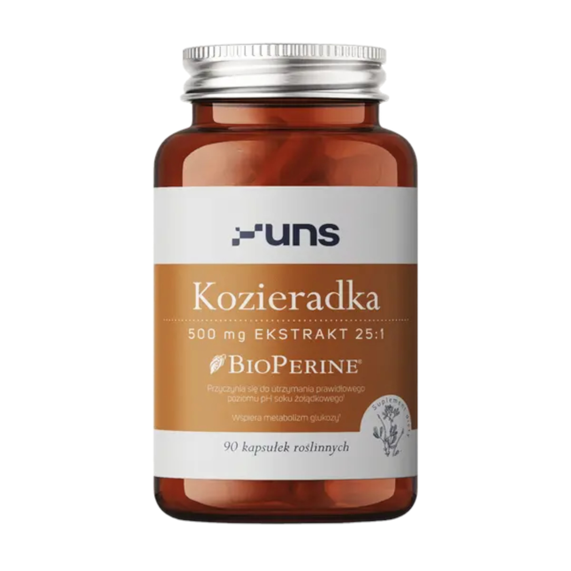 UNS Kozieradka + Bioperine, kapsułki, 90 sztuk zdjęcie