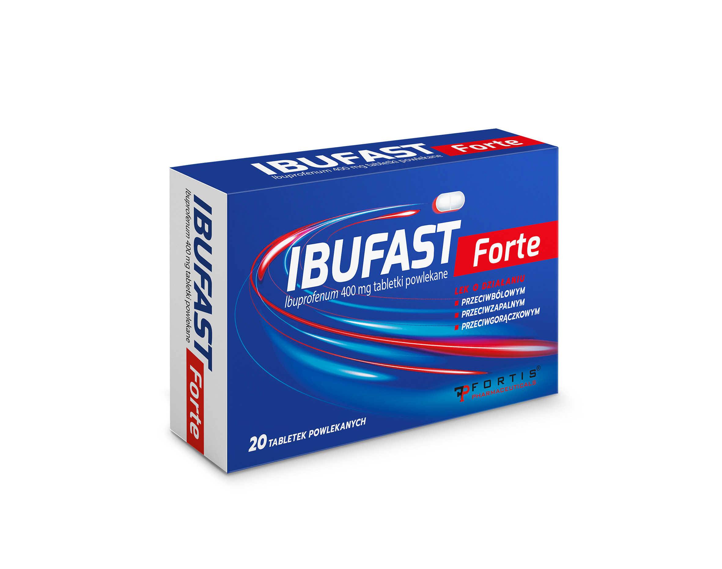 Ibufast Forte, 400 mg, tabletki, 20 sztuk zdjęcie