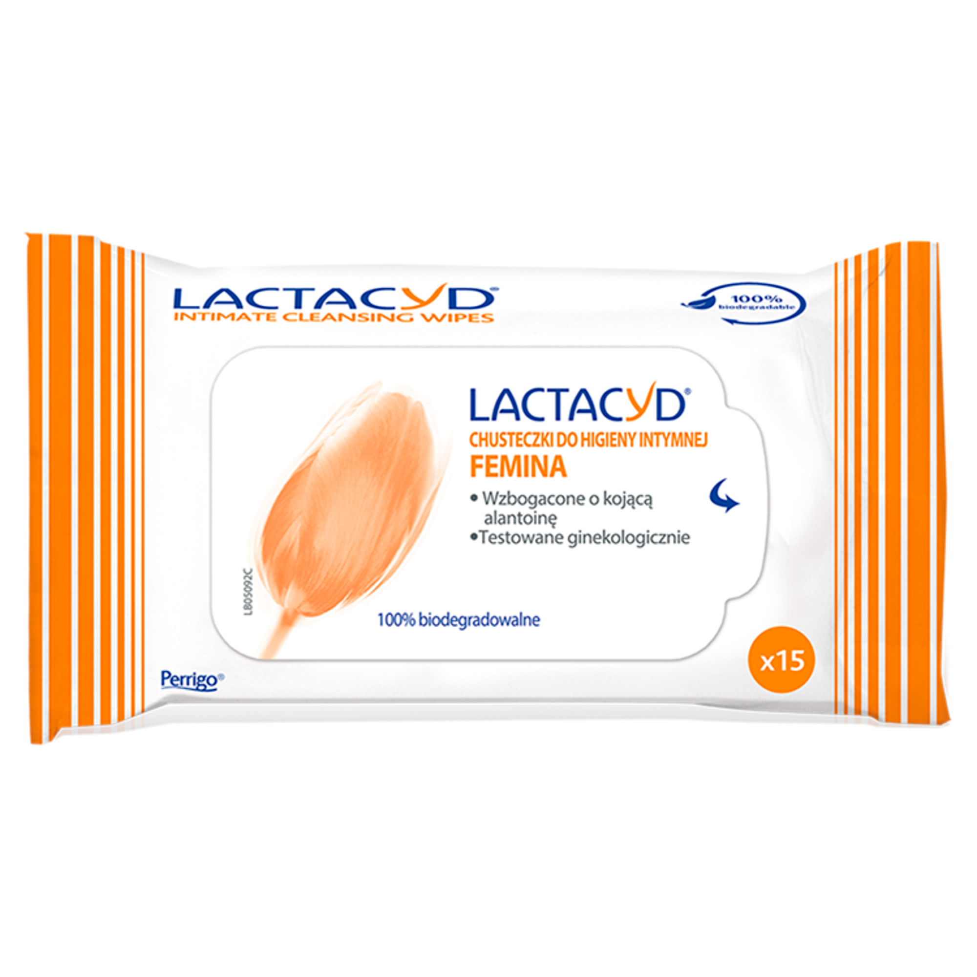 LACTACYD FEMINA Chusteczki do higieny intymnej - 15 szt. zdjęcie
