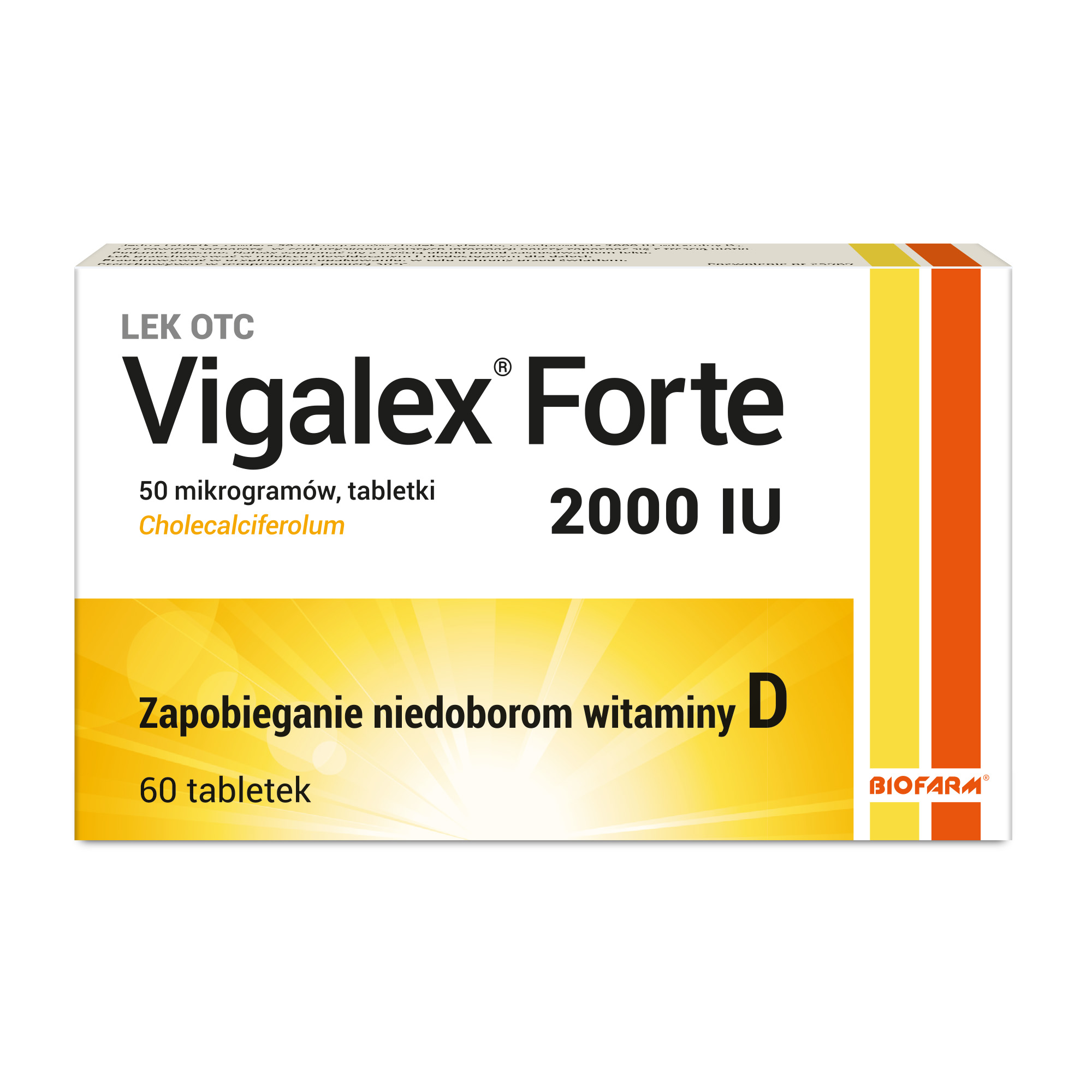 Vigalex Forte 2000 IU 60 tabletek zdjęcie