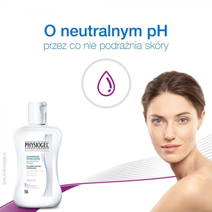 Physiogel Codzienne nawilżanie żel do mycia twarzy 150 ml